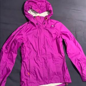 Helly Hansen purple rain jacket